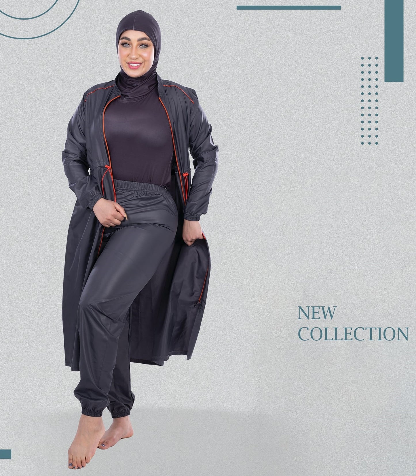 بوركيني طويل ووتر بروف كود: WP02
