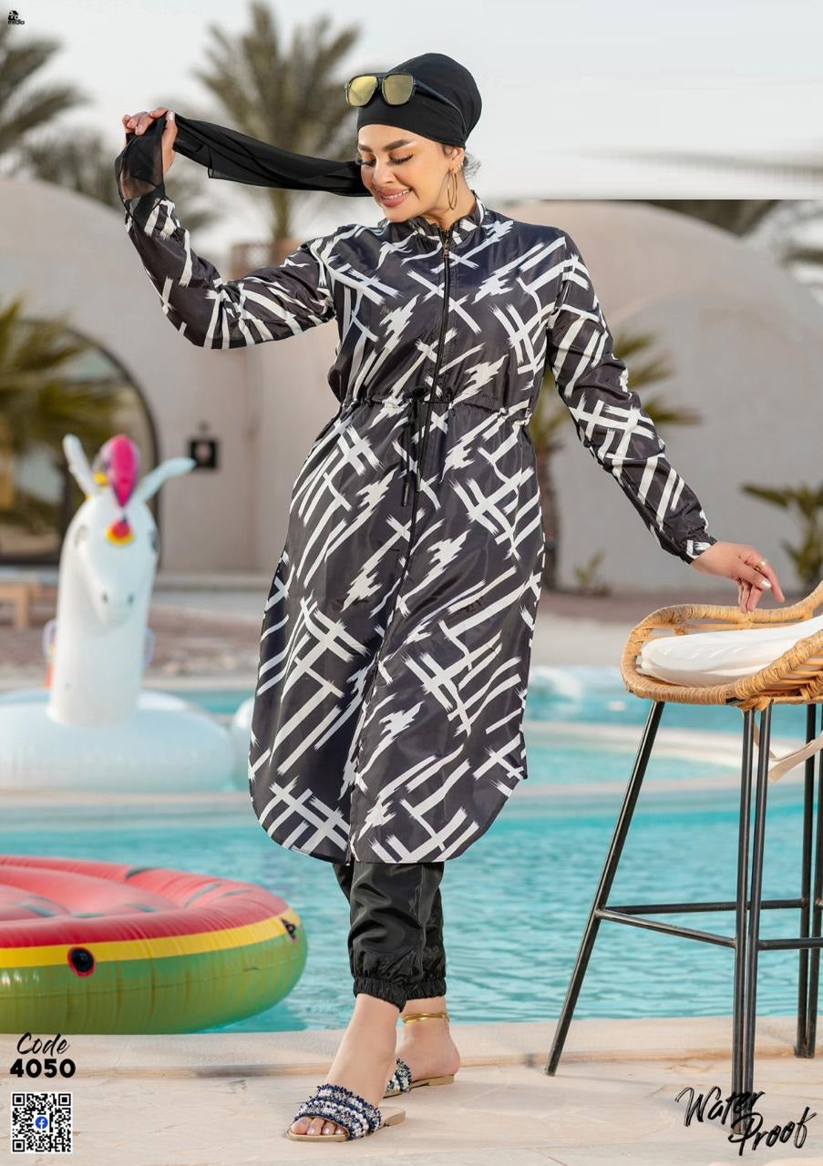 مايوه محجبات ووتر بروف كود:4050