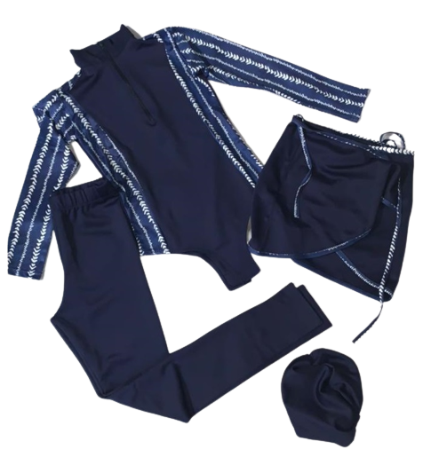 بوركيني دايفنج بايدايف فاخر 4 قطع(خصم خاص)