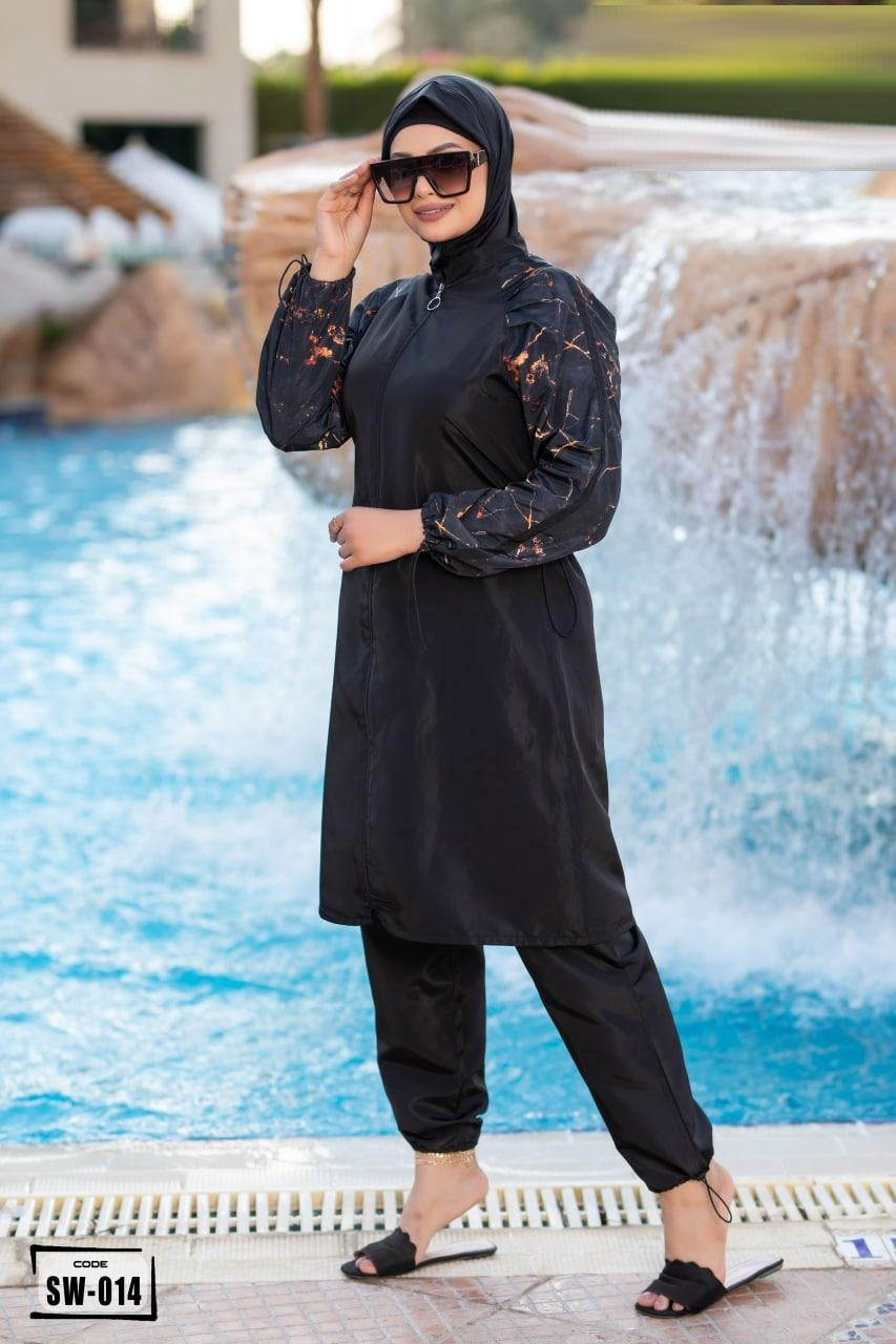 مايوه محجبات ووتر بروف أسود